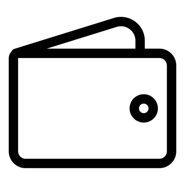 Σύμβολο Διάνυσμα Εικονίδιο Πορτοφολιού Απομονωμένο Λευκό Φόντο Εικονίδιο Τσέπη Χρήματα — Διανυσματικό Αρχείο
