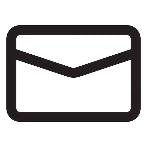 Posticoon Vector Envelop Teken Mail Icoon Brievenpictogram Een Postbus Bord — Stockvector