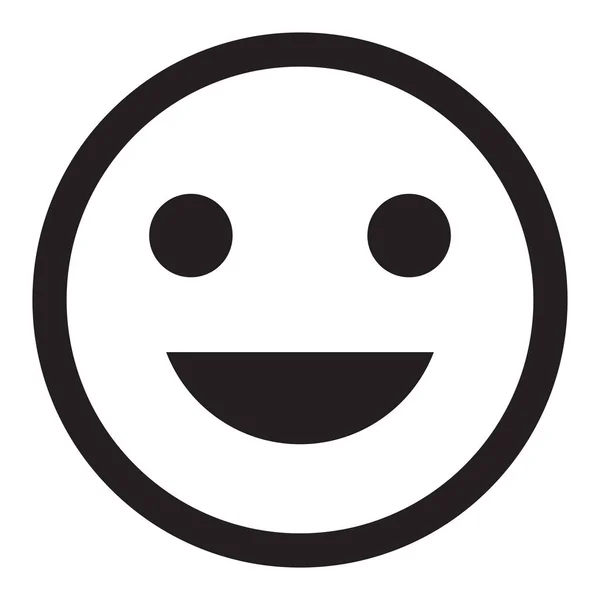 Gülümseyen Yüz Ikon Vektörü Mutlu Ikonlar Kahkaha Simgesi — Stok Vektör