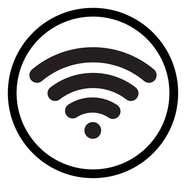 Fi图标向量 无线图标 Wifi连接图标设计矢量插图 — 图库矢量图片