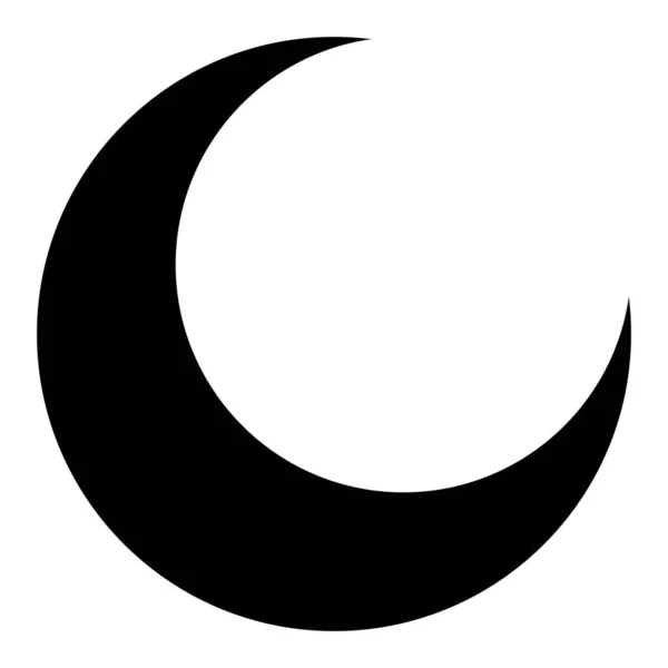 Ikona Półksiężyca Symbolem Islamskim Można Posłużyć Się Miesiącu Ramadan Eid — Wektor stockowy