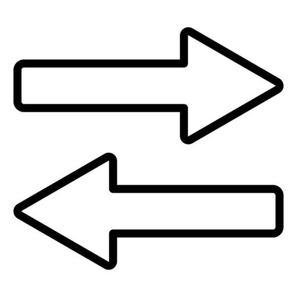 Übertragungszeichenvektor Austauschsymbol Symbol Senden Und Empfangen — Stockvektor