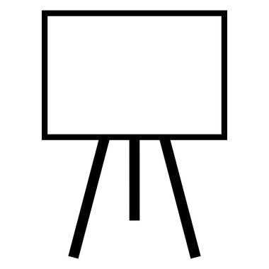 Tahta simgesi. okul yönetim kurulu simgesi vektörü beyaz arkaplanda izole edildi