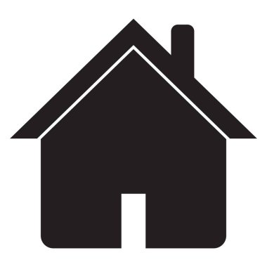 Ev ikonu. Web siteniz ve uygulamanız için ev sembolü çizimi