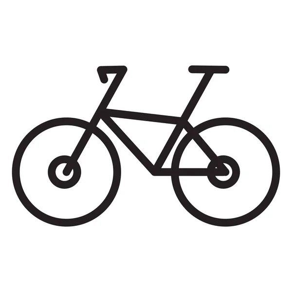 Icône Vélo Icône Vélo Vecteur Isolé Sur Fond Blanc — Image vectorielle