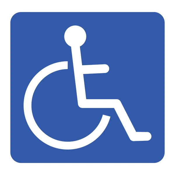 Disabled Handicap Icon Vector Handicapped Accessibility Parking Icon — Stock Vector