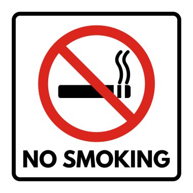 Beyaz arkaplanda sigara izole edilmiş sigara işareti yok