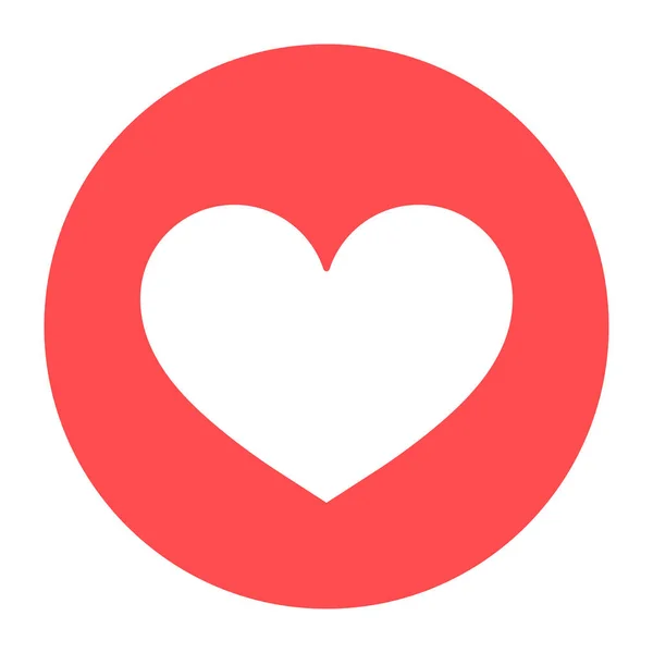 愛ボタンアイコンベクトル スタイリッシュなソーシャルメディアのアイコン — ストックベクタ