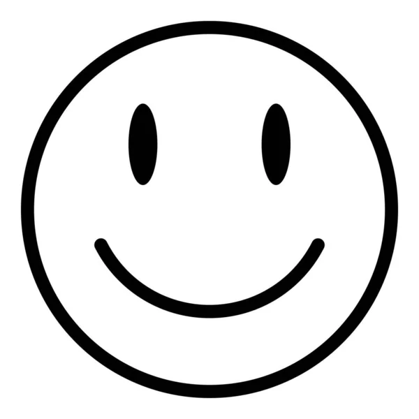 Ícone Emoji Sorriso Ícone Emoção Risonho Divertido Vetor Facial Ícone —  Vetores de Stock