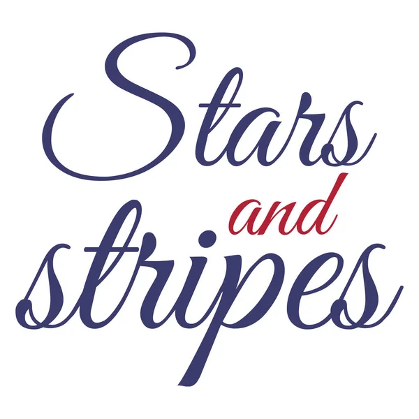 Étoiles Rayures Typographie Pour Tasse Affiche Autocollants Shirt Design Vecteur — Image vectorielle