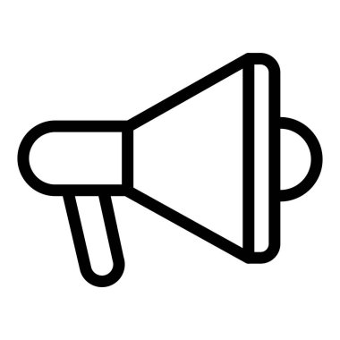 Hoparlör ikon vektörü. Megafon simgesi vektör logo tasarım şablonu