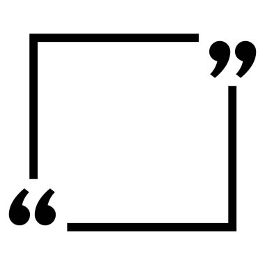 Metin işareti vektörü beyaz arkaplanda izole edildi