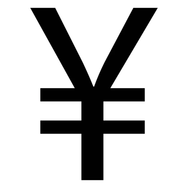Icono Yen Yen Japonés Moneda Símbolo Vector — Vector de stock