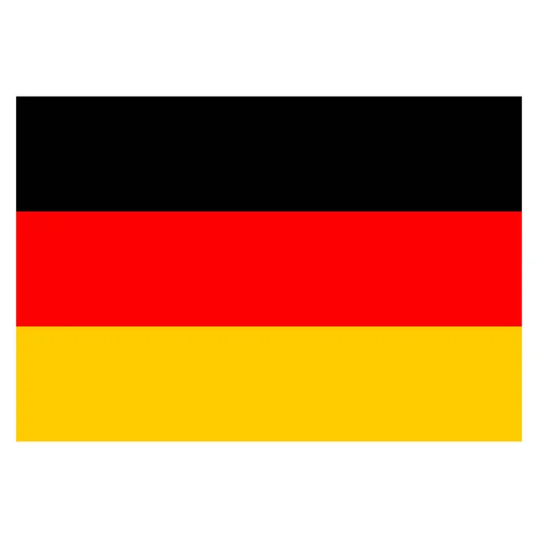 Almanya bayrak sembolü. Ulusal Almanya bayrağı. Vektör illüstrasyonu.