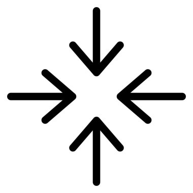 Simge vektörünü küçült. Küçültme ikonu. boyut işareti