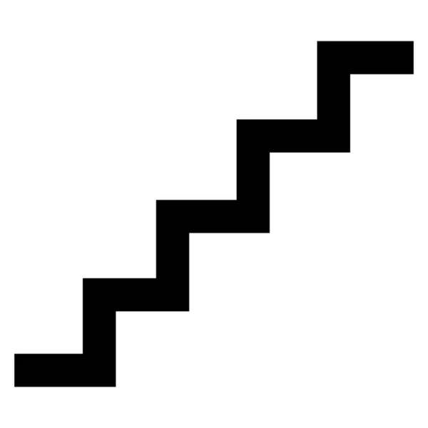 シンプルなスタイルの階段アイコンベクターを白い背景に分離 — ストックベクタ