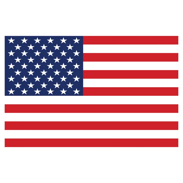 Birleşik Devletler bayrağı. Amerikan bayrağı. Amerikan bayrağı. Bağımsızlık Günü geçmişi. Vektör illüstrasyonu