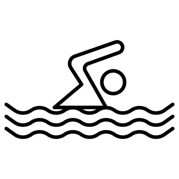 Wektor Ikony Pływaka Symbol Ikony Pływaka — Wektor stockowy