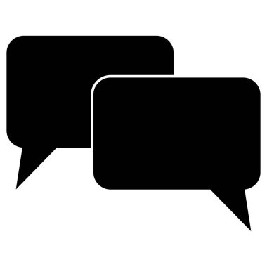 Yorum simgesi vektörü. Konuşma simgesi. Sohbet ikonu. konuşma balonu simgesi