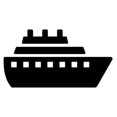 Gemi simgesi vektörü beyaz arkaplanda izole edildi. Gönderme simgesi sembolü