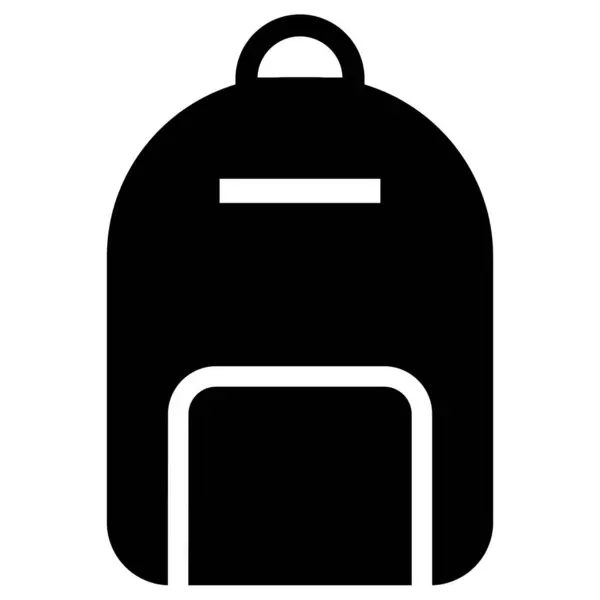 Backpack Icon School Bag Icon Vector Icon Apps Websites — Stock Vector