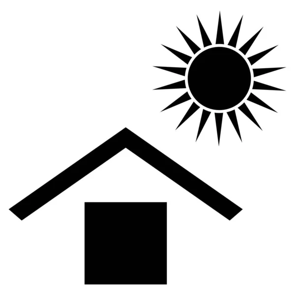 Κρατήστε Μακριά Από Ηλιακό Φως Διάνυσμα Σύμβολο Εικονίδιο Σήμα Φορτίου — Διανυσματικό Αρχείο
