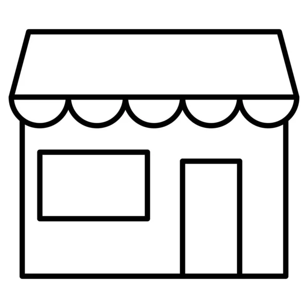 Shop Icon Vektor Speichersymbol Isoliert Auf Weißem Hintergrund — Stockvektor