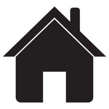 Beyaz arkaplanda modada izole edilmiş ev simgesi vektörü. Ana sayfa simgesi. ev simgesi