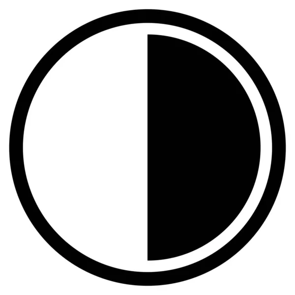 Іконка Контрасту Вектор Ізольовано Білому Тлі — стоковий вектор