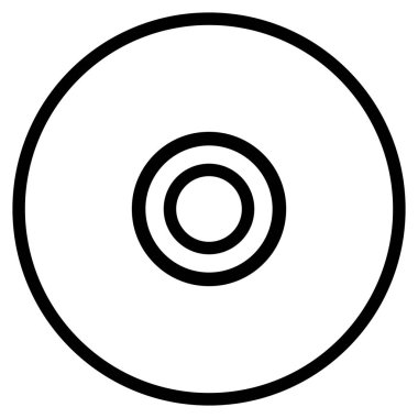 CD disk simgesi. CD Simgesi. Sıkıştırılmış disk sembolü vektörü