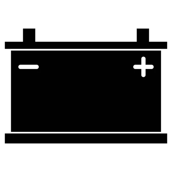 Autobatterie Symbol Vektor Isoliert Auf Weißem Hintergrund — Stockvektor