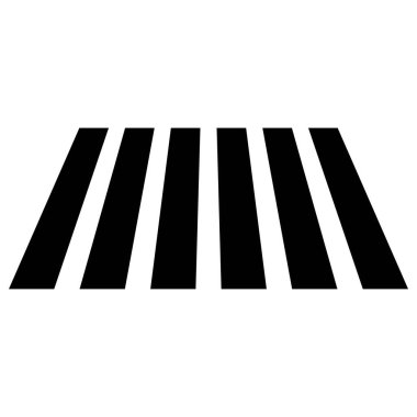 Yaya geçidi ikonu. yaya geçidi simgesi vektörü beyaz arkaplanda izole edildi