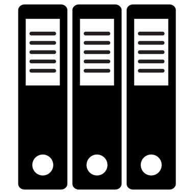 Beyaz arkaplanda izole edilmiş dizin simgesi vektörü