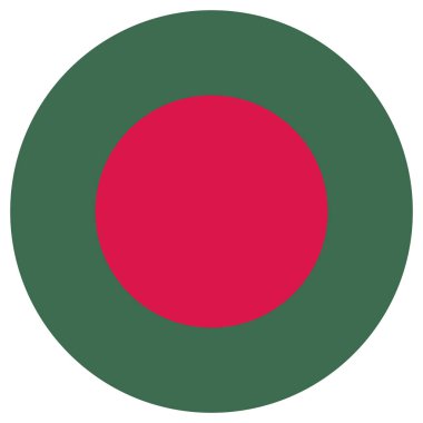 Bangladeş bayrağı. Bangladeş bayrağı. Vektör illüstrasyonu