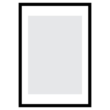 Dikey fotoğraf çerçevesi. Duvar sanatı ve resimleri için boş gri merkezi olan dikdörtgen bir pankart. Vektör 