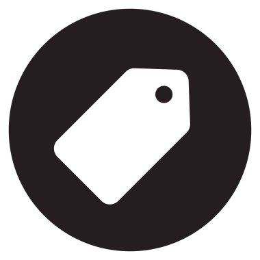 Etiket düğmesi simgesi modayı takip ediyor. Fiyat etiketi ikonu vektörü. Satış etiketi simgesi