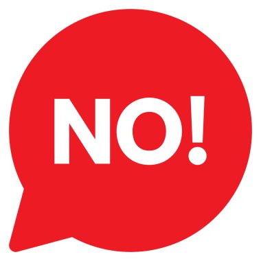 Konuşma balonu ikonu yok. Metni olmayan kırmızı konuşma balonu simgesi. Vektör