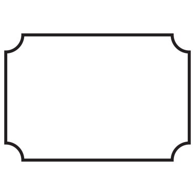 Eski tarz sayfa kenarı. Çerçeve ve sınır izole vektörü