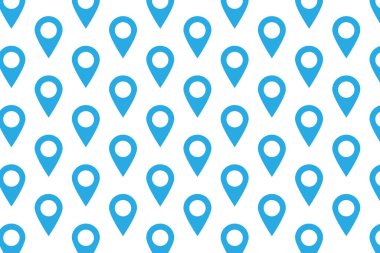 Harita işaretleyici deseni. Konum haritası şablonu. Harita işaretleyici arkaplanı. Vektör illüstrasyonu