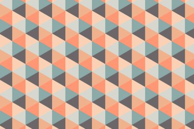 Kusursuz geometrik üçgen deseni. Üçgen desen. Geometrik üçgen arka plan. Geometrik duvar kağıdı. Vektör illüstrasyonu