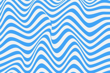 Mavi dalgalı desen. Kusursuz mavi dalga deseni. Mavi dalga arka planı. Vektör illüstrasyonu