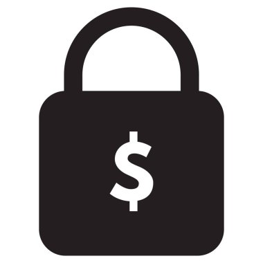 Sabit gelir simgesi beyaz arka planda izole edildi. Sabit maliyet simgesi vektörü