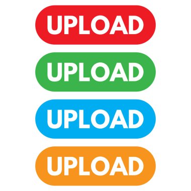 Web siteleri için farklı renklerde gönderme düğmesi simgesi. Vektör