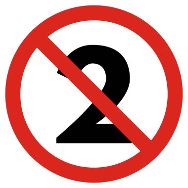 Tek kullanımlık sadece işaret. Kırmızı, iki eski tabela altında. Vektör illüstrasyonu