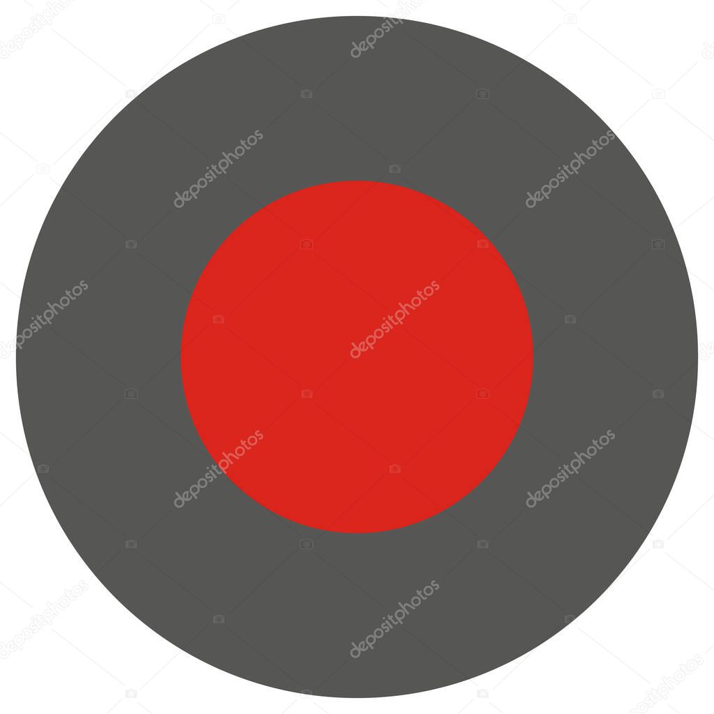 Record button icon isolated on white background . Recording icon . Vector illustration