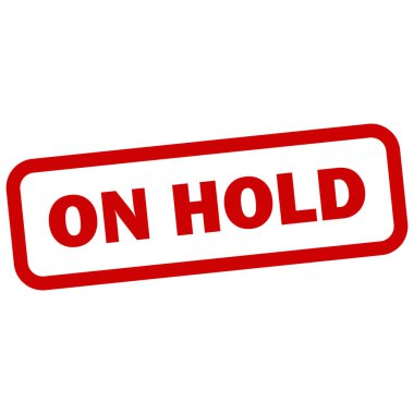 Pul simgesi beyaz arkaplanda izole edildi. Kırmızı pul rozet ikonunda. Vektör