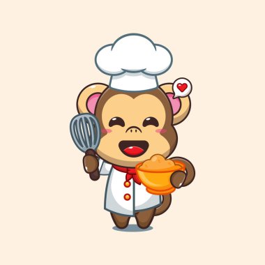 Pasta hamurlu şebek çizgi film vektörü. 