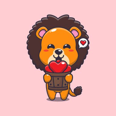 Tahta kovada aşk tutan sevimli aslan çizgi film karakteri.. 