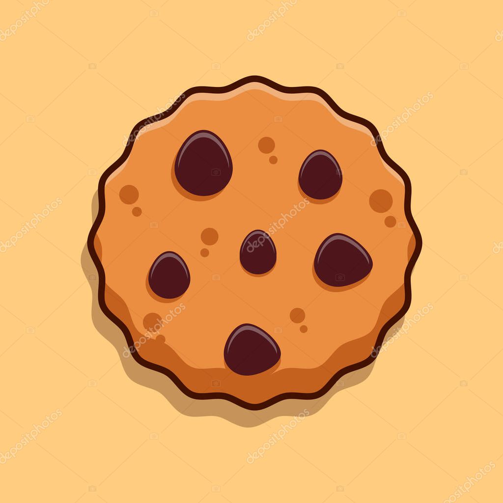 Cartoon vector illustration of cookies.