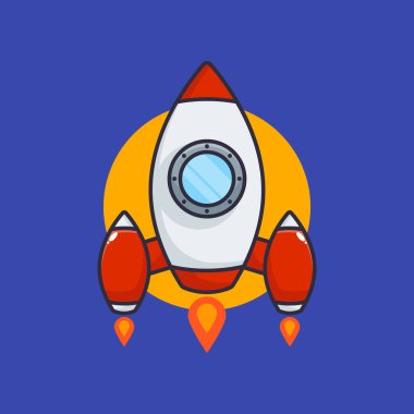 Roketin vektör çizimi